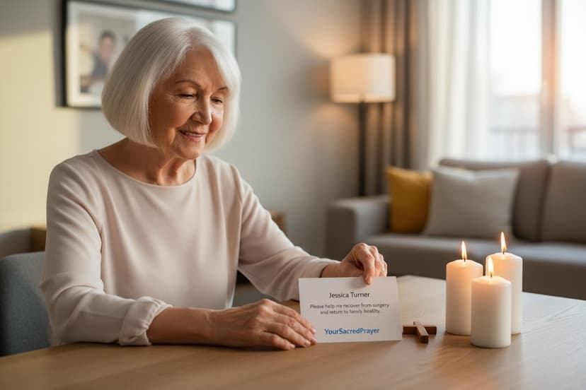 Prayer at sacred site